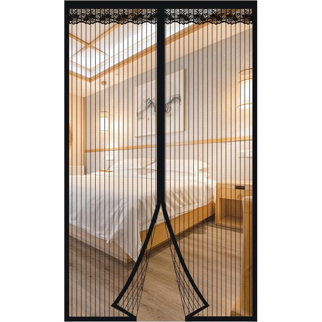 Magnetic fly screen door, 100x200cm magnetic balcony door no drilling fly curtain, insect curtain, fly screen, swing doors for living room patio door