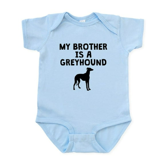 CafePress - My Brother Is A Greyhound Body Suit - Baby Light Bodysuit, Size Newborn - 24 Months