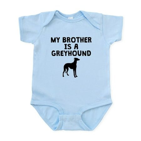 

CafePress - My Brother Is A Greyhound Body Suit - Baby Light Bodysuit Size Newborn - 24 Months