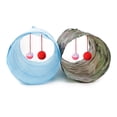 thumbnail image 5 of Cheers.US Pet Cat Kitten 2-Way Foldable Tunnel Tube Hanging Bell Ball Training Play Toy,Comfortable, Soft, Easy to Wash, Foldable, Easy to Carry, 5 of 14