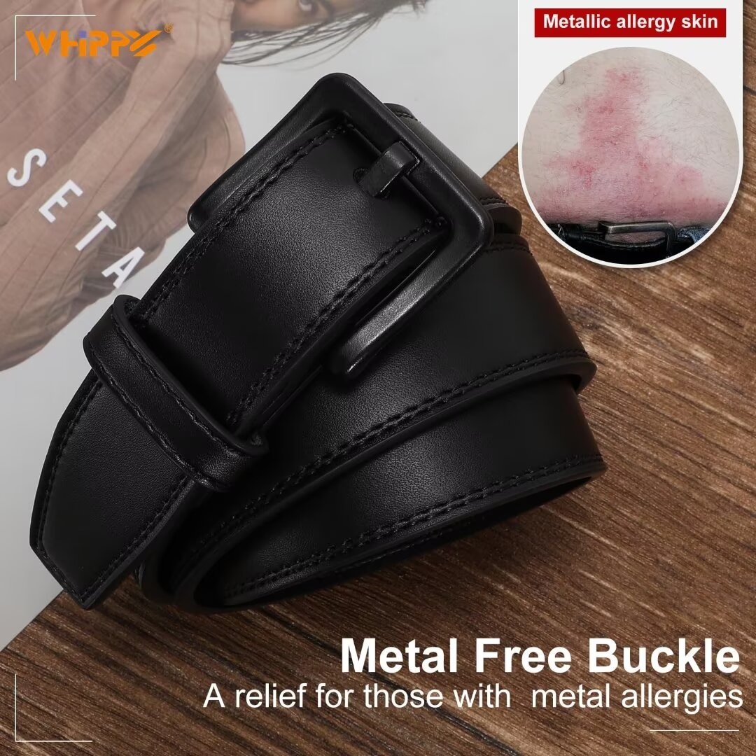 Whippy Nickel-Free Leather Belt for Men photo 3