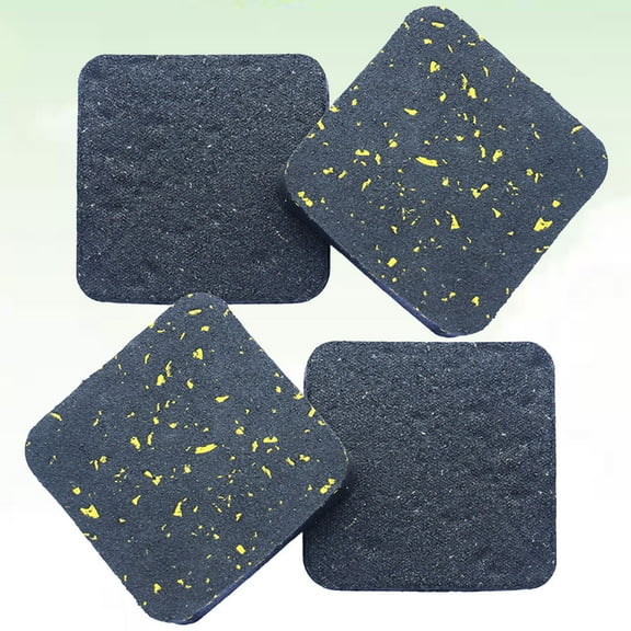 HEMOTON  4 Pcs Pads Treadmill Mat Vibration-absorbing Cushion