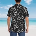 thumbnail image 6 of Daiia Snake Hawaiian Shirt for Men Gentle Cotton Regular Short Sleeve Casual-XX-Large, 6 of 9