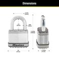 thumbnail image 2 of Master Lock M5XT 2 in. Padlock - 2 Pack, 2 of 6