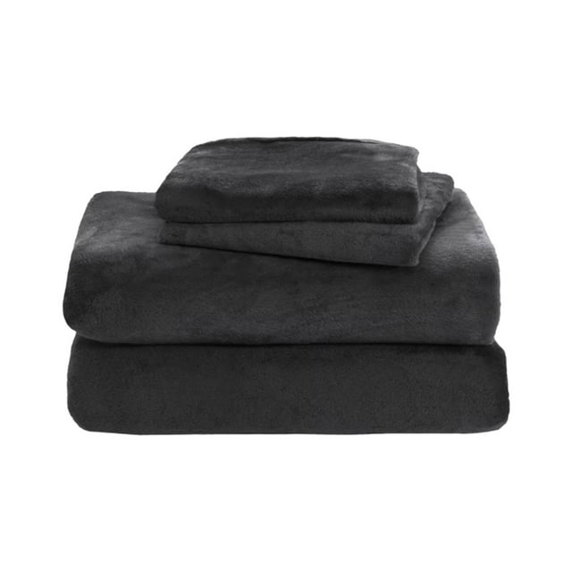 Bedroom Linen Bundle Soft Velvet Plush Queen Fleece Sheet Set | Deluxe Microplush Non Pilling Sheets Deep Pocket | Lavish Velvet Complete Bed Cover Kit