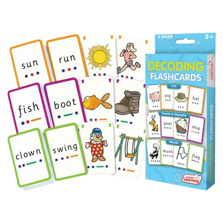 UPC: 0856258003849 | Junior Learning Decoding Flashcards  162 Cards  Ages 5+  Language & Decoding  K-1