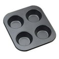 thumbnail image 6 of Tongina 3xKitchen 4-cup Muffin Cakes Pan Bakeware Cake Cookie Baking Tray 3 Pcs, 6 of 8