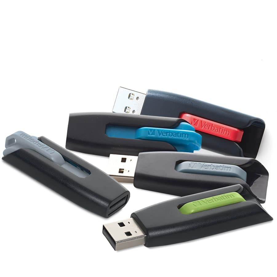 Verbatim 32GB Store 'n' Go V3 USB 3.0 Flash Drive 5pk Assorted 70900