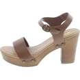 thumbnail image 2 of Soda Women's Bold Buckles Studded Wedge Sandal, 2 of 7