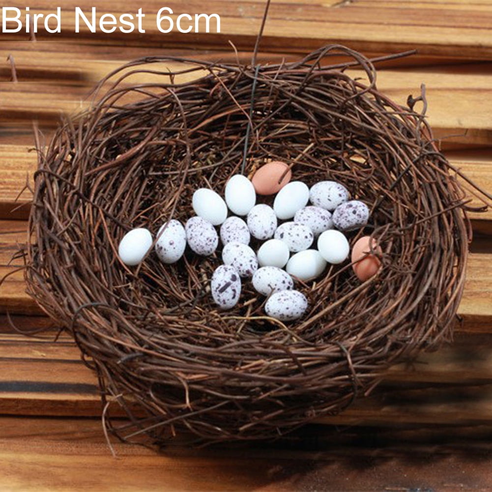 Lovely DIY Miniature Fairy Garden Little Bird/Egg/Nest Micro Landscape Decor 