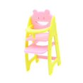 thumbnail image 1 of Milaget Chaise Haute de Maison de Poupée Modèle de Mobilier de Poupée Simulation Jeu d'Imitation Accessoires de Maison de Poupée 1/12 pour Déco de Maison de Poupée Accessoires Photo Rose Jaune, 1 of 9