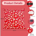 thumbnail image 2 of Hysterectomy Pillow, c Section Pillow Abdominal Pillow Post Surgery Recovery Gifts for Women with Pocket for Ice/Hot Packs After Hysterectomy c-Section Abdominal Surgery-Red Flower, 2 of 6