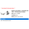 thumbnail image 2 of Ignition Lock Cylinder - Compatible with 1969 - 1978 Chevy El Camino 1970 1971 1972 1973 1974 1975 1976 1977, 2 of 2