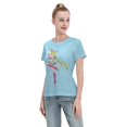 thumbnail image 4 of Women's Basic Short Sleeve T-Shirt Sailor Moon Moon Hare, 4 of 6