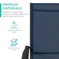 thumbnail image 5 of Best Choice Products Set of 2 Outdoor Patio Chaise Lounge Chair Adjustable Folding Pool Lounger w/ Steel Frame - Navy, 5 of 9