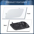 thumbnail image 5 of Unique Bargains Front Left Side Bumper Headlight Washer Nozzle Cover Cap Bumper Trim Nozzle Cover No.8U0955275E for Audi Q3 2016-2017 Plastic Unpainted Strong Durable, 5 of 7
