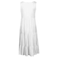thumbnail image 5 of Summer Plus Size Dresses for Women 4th of July Tank Dress Ruffle Flowy Beach Dress Loose Fit Flare Dresses, 5 of 5
