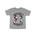thumbnail image 7 of Disney Mickey Mouse Little Boys' Minnie And Mickey Holding Hands Heather Kids T-Shirt, 7 of 7