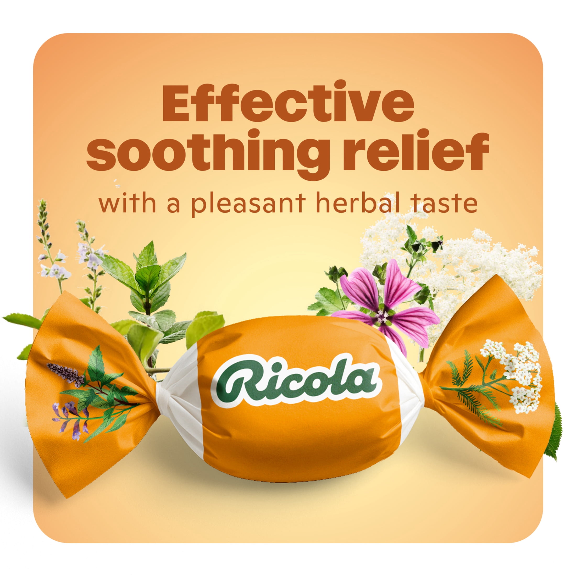 Ricola Honey Herb Soothing Cough Drops - Throat Relief & Cough Suppressant, 24 Count