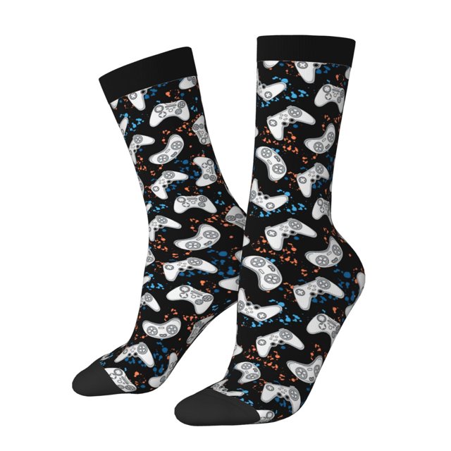 Balery Game Calcetas Largas con Estampado para Hombre y Mujer – Suaves y Transpirables, Talla Única (US 5-11)