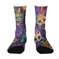 thumbnail image 2 of ASDFVBKG Carnival Mardi Gras for Novelty Casual compression Socks For Women Men Contrast Color Stockings C, 2 of 6
