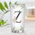 thumbnail image 2 of Personalized Initial Z Tumbler 20oz: Monogrammed Christian Gift for Women – Birthday Mother's Day Religious Inspiration – Custom Coffee Mug with Elegant Design, 2 of 6