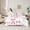 White Pink 01, variant on Manfei Watercolor Bowknot Bedding Comforter Set 7pcs, Kawaii Love Heart Queen Bedding Sets, Teens Kids Girls Women Reversible Queen Sheet Sets, Ultra Soft Bedroom Decor
