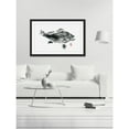 thumbnail image 4 of "Large Black Bass" Framed Painting Print, 4 of 5