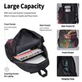 thumbnail image 4 of Vsdgher Rainbow Scales Fantasy Dragon Print Large Capacity Backpack Lunch Bag Pencil Case Combination 3 Piece Set for Student, 4 of 7