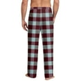 thumbnail image 5 of JGNGSHN Men's Pajama Bottoms Plaid Pajamas Pants for Men Soft Long Lounge Pj Sleep Pant with Pockets, 5 of 5