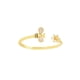 thumbnail image 1 of Minnieouse Anillo abierto Daisy Bee anillos de dedo de moda resistente oro impermeable tamaño pequeño joyería mujer regalo adulto Festival Ropa, zapatos y accesorios Miscelánea Minnieouse AP016724-00, 1 of 6