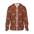 thumbnail image 1 of Balery Dachshund Dog Puppy Sudadera ligera de manga larga con capucha y protección solar UPF 50+ para hombre y mujer, ideal para pesca y running-Medium, 1 of 6