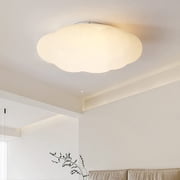 Arturesthome Modern White Cloud Flush Mount Ceiling Light Hanging Lights Fixture Chandelier Kids Room Bedroom Lamp Pendant Lighting for Children Living Room
