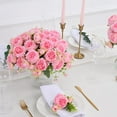 thumbnail image 2 of Peonies Artificial Flowers, Dark Pink Artificial Peonies, Silk Peonies Flowers Fake Peonies Artificial Flowers Peonies Bouquet for Centerpiece Table Wedding Party Home Decor, 2 of 5