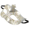 thumbnail image 4 of KAKOWELY Máscara de fiesta de mascarada, máscara de cosplay de Halloween para hombre, máscara ligera de plástico de media cara, 4 of 4