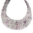 thumbnail image 3 of Collared Cluster Bicolor Purple Green Fluorite Wire Works Necklace, 3 of 3
