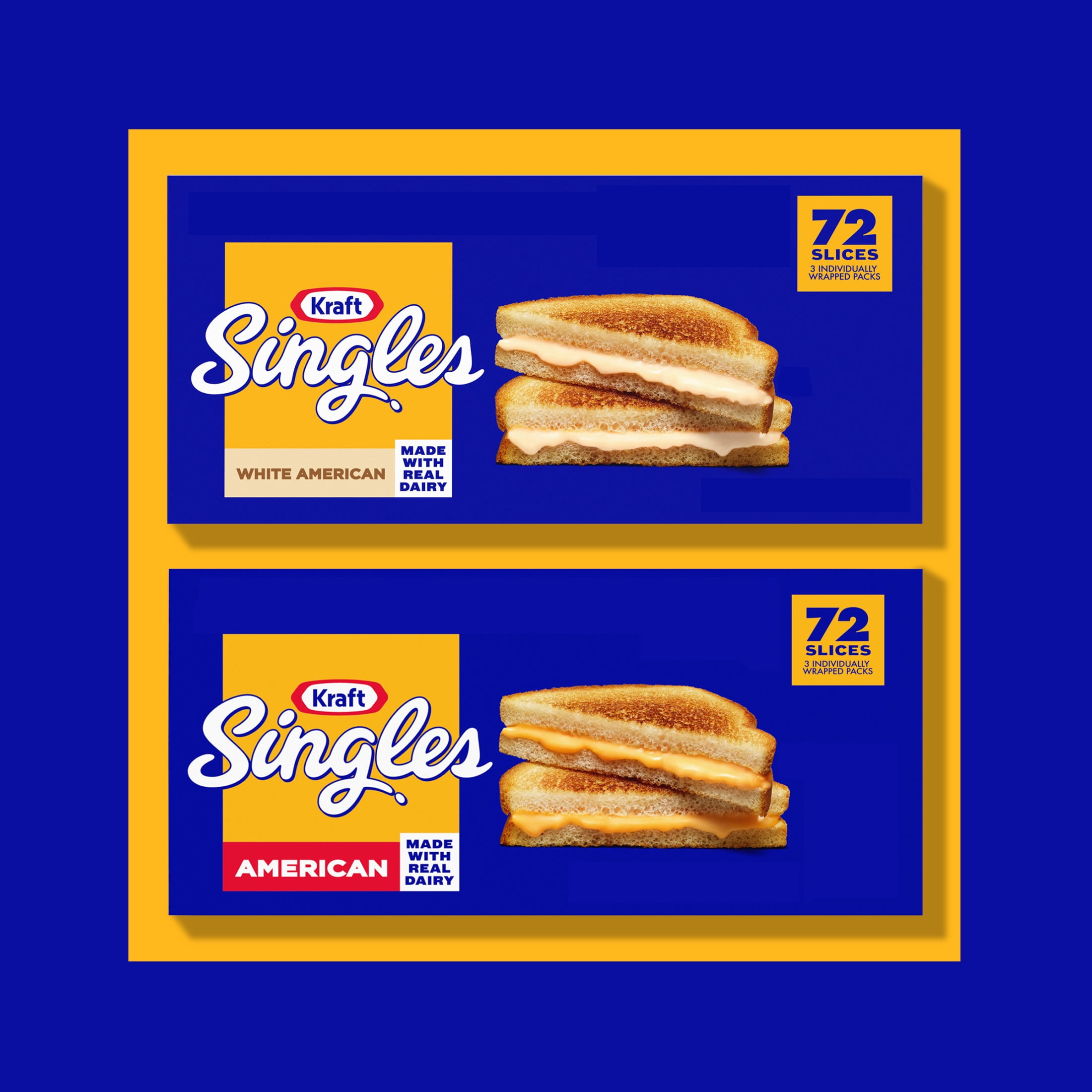 Kraft Singles American Slices, 72 Count Box