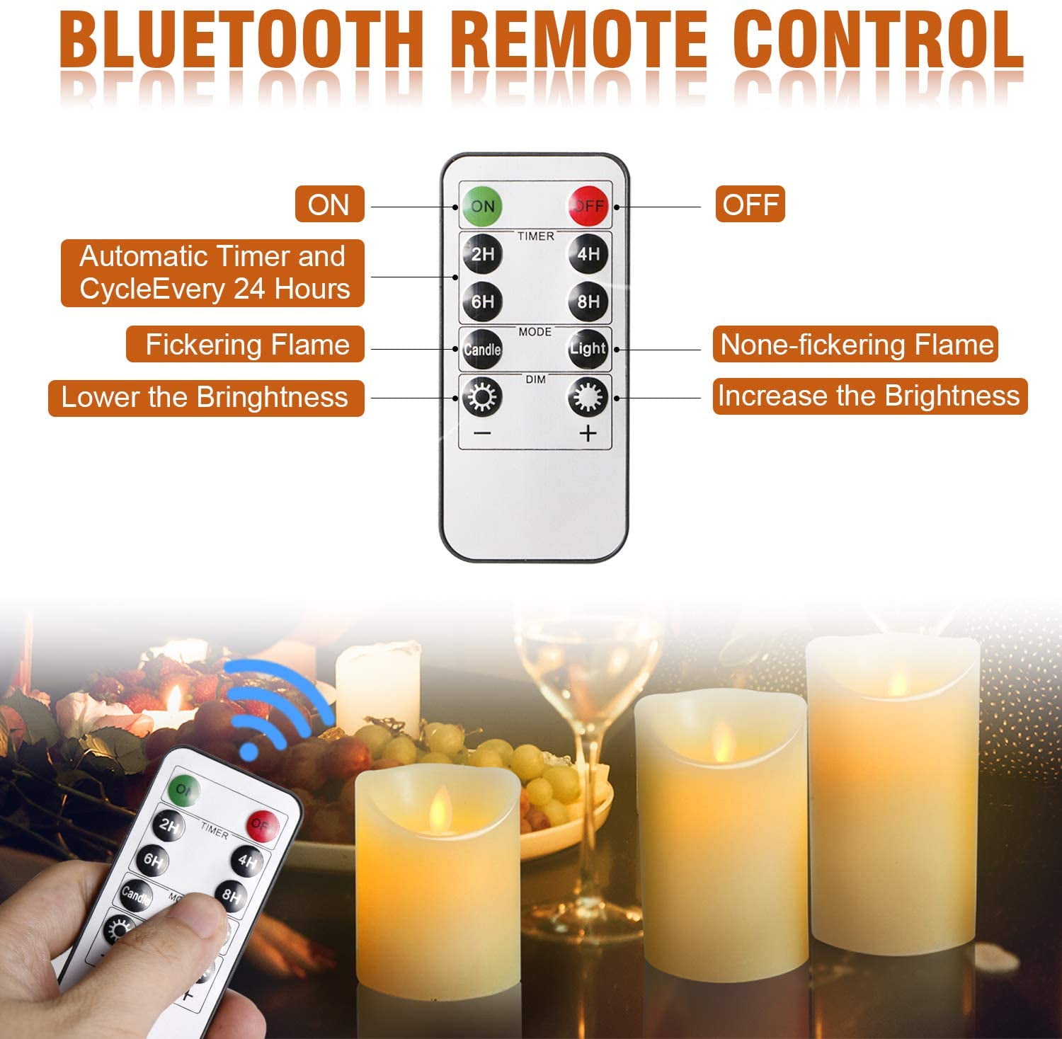 Oshine 2024 flameless candles