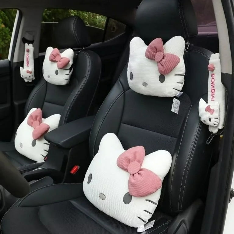 Sanrio Hello Kitty Car Pillow Kawaii Melody Neck Headrest Pillow Car Accessories Waist Pillow Safety Belt Shoulder Protection Walmart