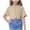 Khaki, variant on Besolor Girls Summer Crop Tops Crewneck Short Sleeve Shirts Casual Loose Solid Color Basic Tees for Kids 5-15 Years