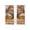 Brown Yellow, variant on Texas Star Vintage Sheer Curtains 96 Inch Length 2 Panels Set Window Treatments, Berry Burnt Orange Brown Wooden Rod Pocket Semi Curtains for Living Room/Bedroom/Kitchen Décor, 104"W x 96"L