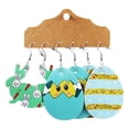 thumbnail image 1 of Easter Theme Rabbit Egg Carrot Set Leather Earrings Jewelry, 1 of 9