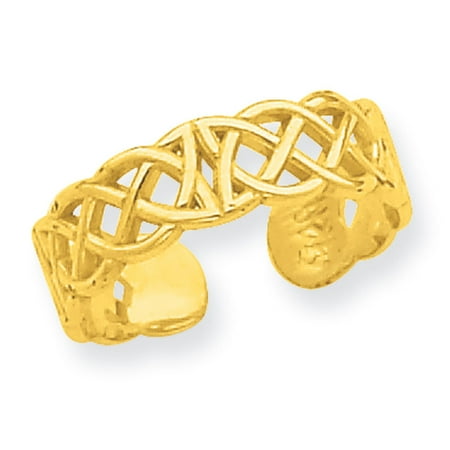 14k Yellow Gold Celtic Toe Ring