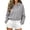 Grey, variant on Breezora Women's Short Zip Up Hoodie Slim Fit Long Sleeve Casual Cropped Cardigan Sweatshirt