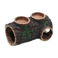 thumbnail image 1 of Refugios para reptiles, cabañas, hábitats, cuevas y decoración para reptiles, decoraciones de resina simulada para acuarios, tronco en descomposición, 1 of 8