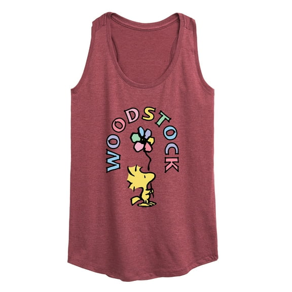 Peanuts - Woodstock Flower - Women's Racerback Tank Top