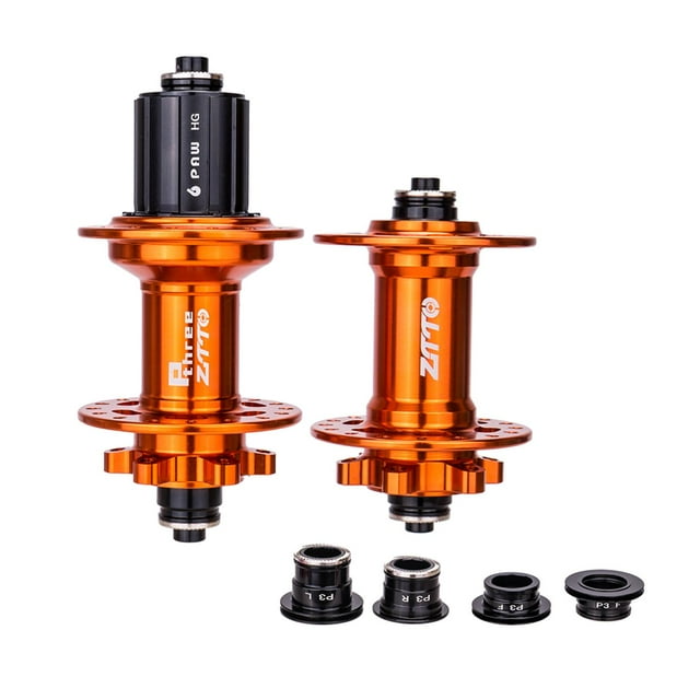 1 par de bujes de freno de disco delantero y trasero de 32 agujeros para bicicleta compatible con freno de 6 discos para Orange kusrkot Piezas de bujes de freno de bicicleta
