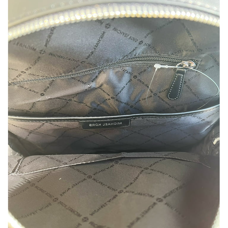 Michael Kors Large Jaycee Abbey Backpack School Bag Black MK Signature +  Wallet 194900051696