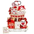 thumbnail image 5 of 19 Pcs Valentines Tiered Tray Decor, Heart Wood Sign, Romantic Valentine's Day Table Decorations for Home Kitchen, Rustic Farmhouse Decor, 5 of 9