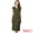Army Green, variant on DARING DIVA Women's V Neck Sleeveless Button Pleated Midi Dresses L Black